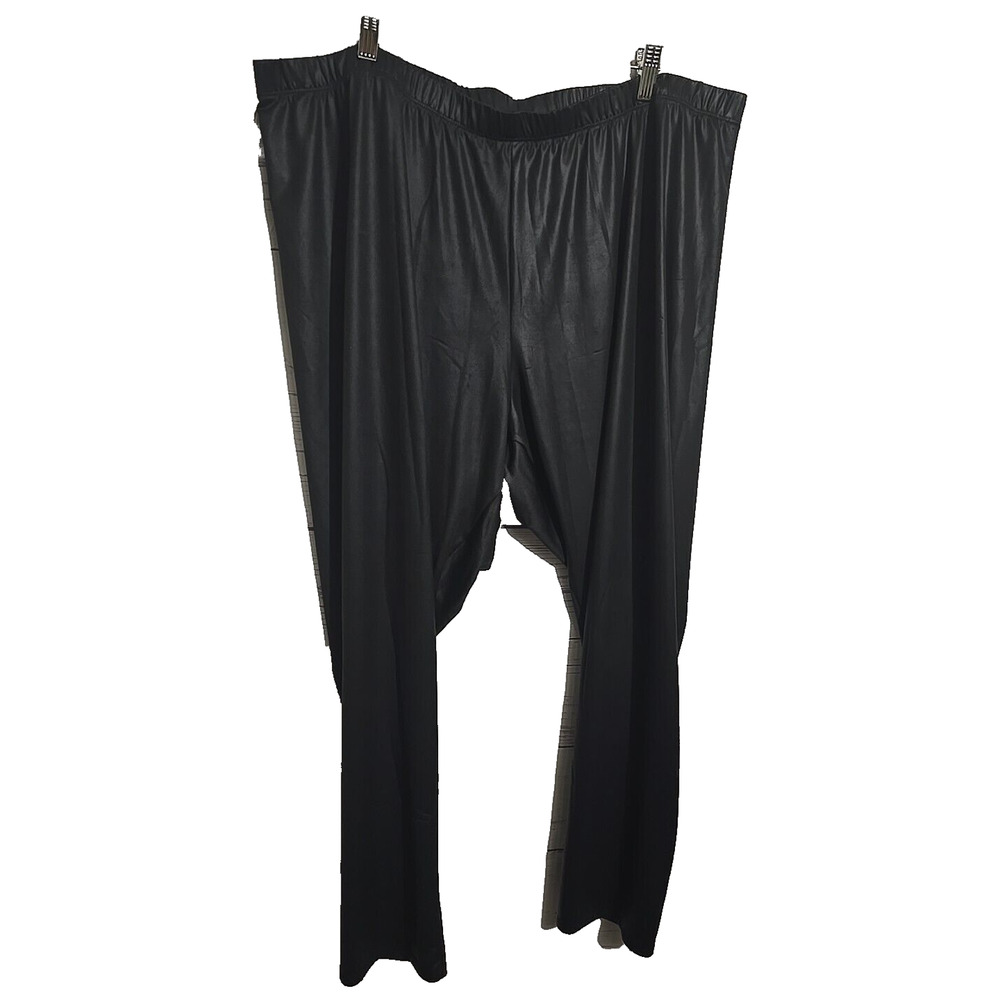 Torrid Black Faux Leather Tapered High Rise Cropped Leggings Womans Plus Size 4X